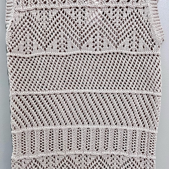 NWT Mango MNG Mock Neck Midi Knit Openwork Crochet Dress SOLD OUT ONLINE - Picture 8 of 16